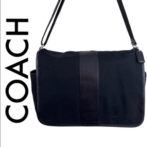 Coach Other - COACH LARGE BLACK MESSENGER CROSSBODY